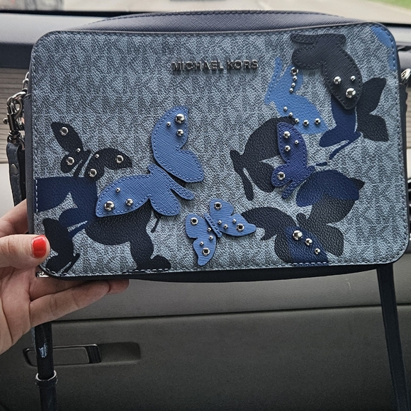 Michael Kors Handbags - Blue Butterfly MK Crossbody